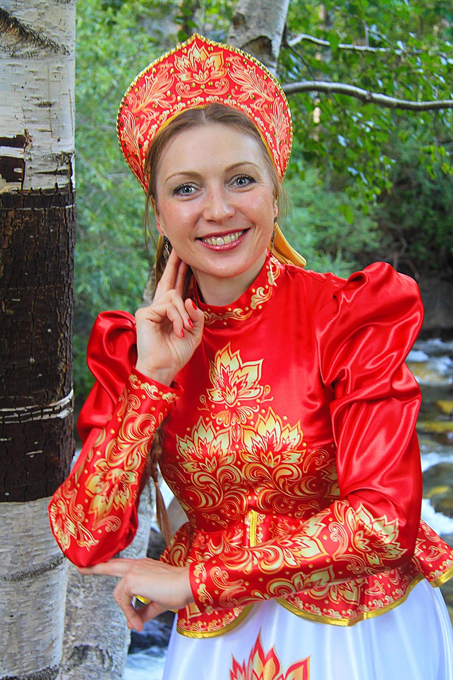 Women in Slavic costumes in Dodoma