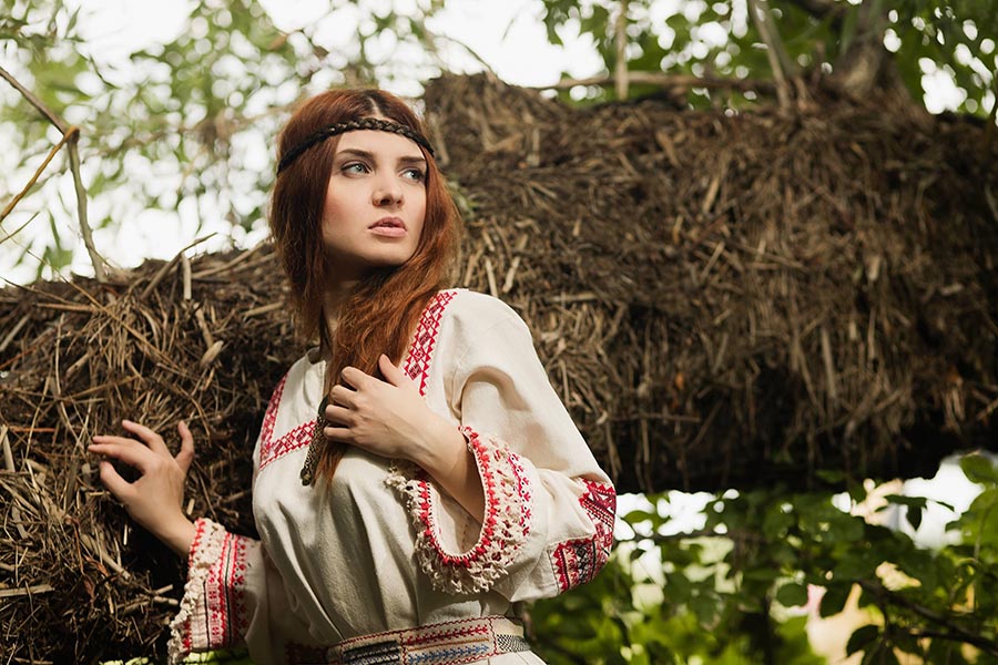 Women in Slavic costumes in Dodoma