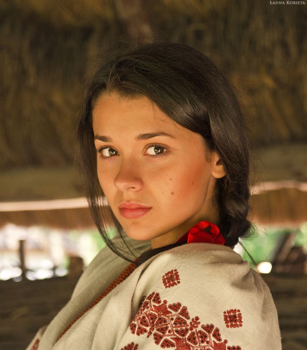 Girls in Slavic costumes in Dodoma