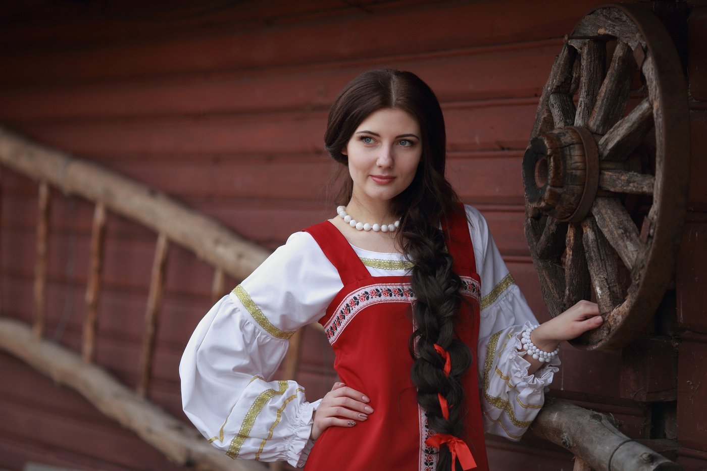 Girls in Slavic costumes in Dodoma